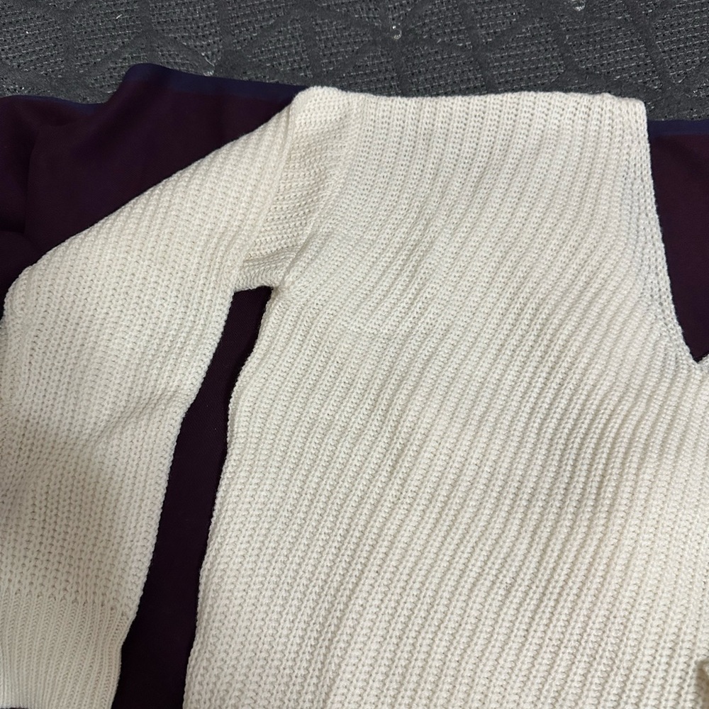 NWT Ivory Twist Back Knot Sweater - Picture 5 of 11